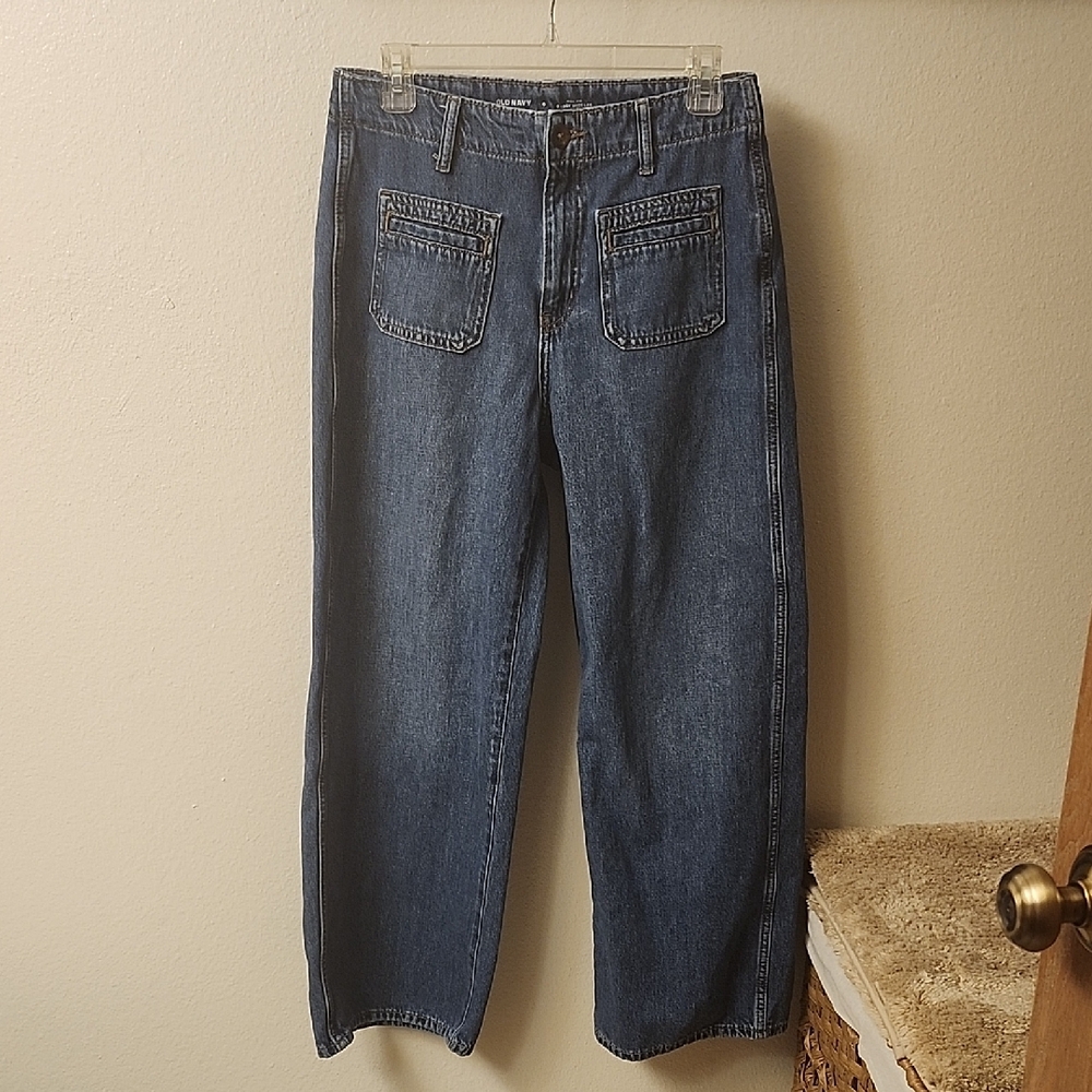 Womens Old Navy Baggy Wide Leg Jeans. Bought Them About Month Ago.  nwot